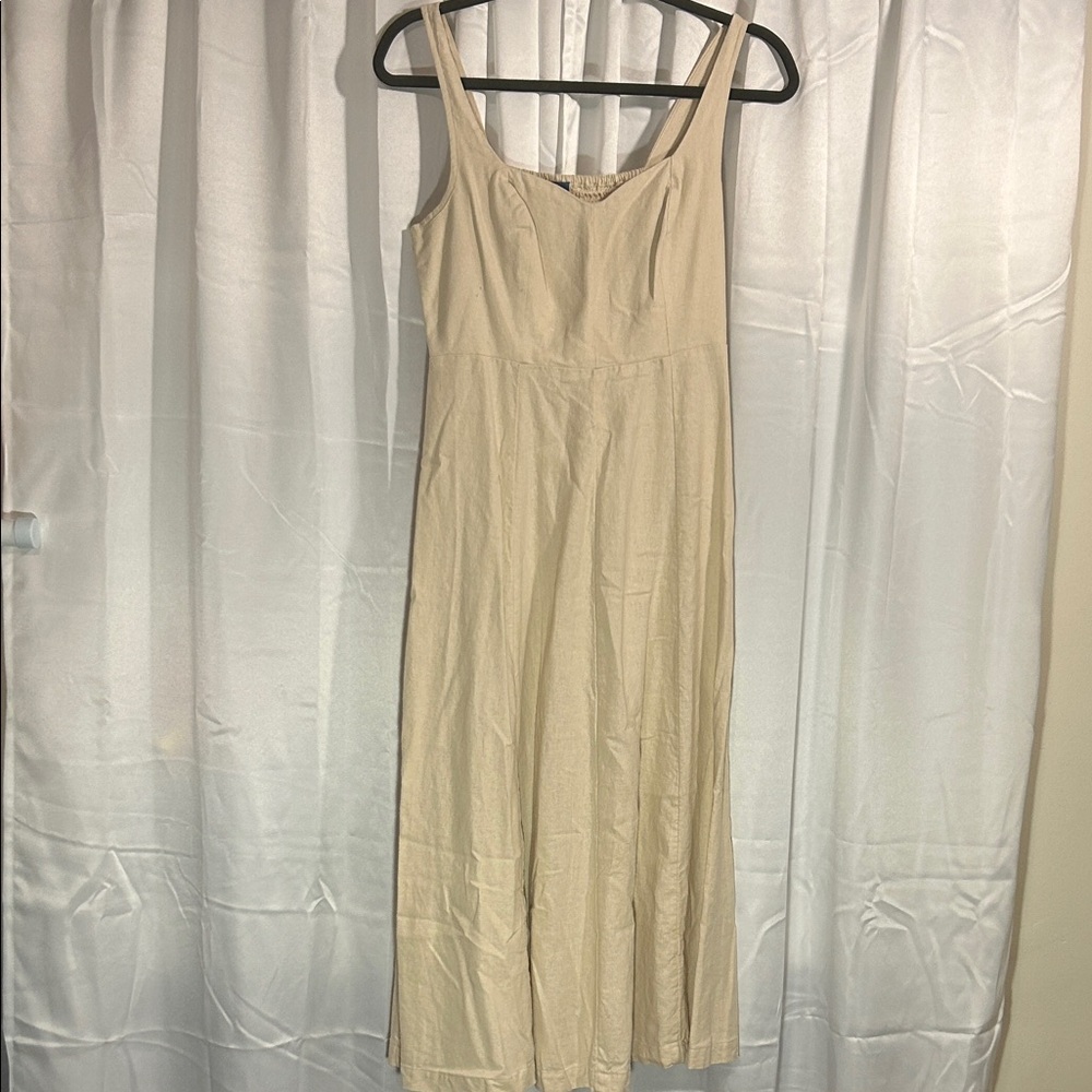 Old Navy Cream Midi Dress